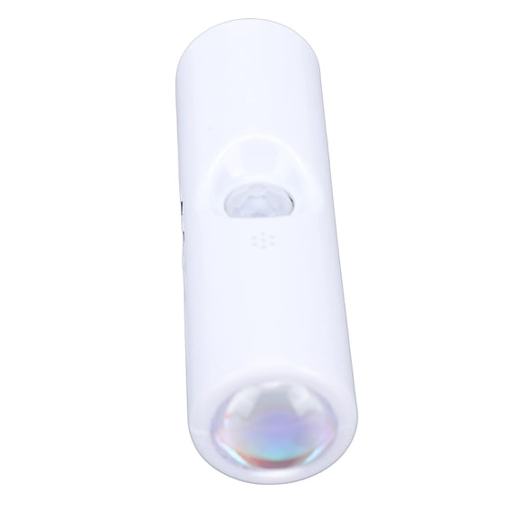 Modern Double Head Motion Sensor Wall Sconce - RGB Colorful Rechargeable Ambient Lighting for Bedroom and Hallway (White Shell)