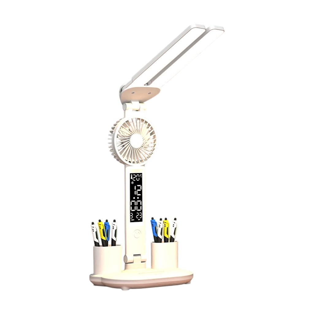 Study Light Modern Double Head Study Light with Storage Compartment USB ...