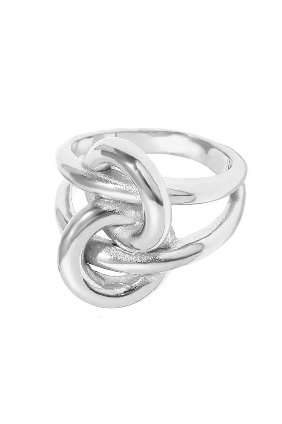 Modern Double Layer Knot Rings Gold Plated Designs Stylish Outfits Daily Use
