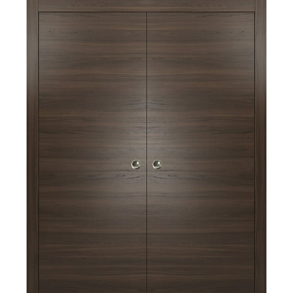 Modern Double Pocket Closet Doors 72 x 80