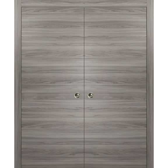 Modern Double Pocket Closet Doors 72 x 80