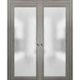 thumbnail image 1 of Modern Double Pocket Closet Glass Doors 60 x 84, 1 of 6