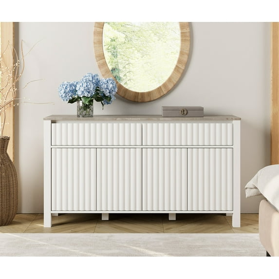 Modern Dressers & Chests of Drawers with Doors for Bedroom, Living Room, Entryway