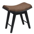 thumbnail image 1 of Modern Dressing Makeup Stool with Concave Seat Rubberwood Legs, 1 of 7