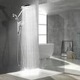 Modern Dual Shower Head With Handheld Spray, 7.5" Rainfall Shower Head