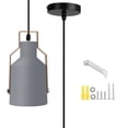 thumbnail image 1 of Modern E27 LED Pendant Light, Gray Ceiling Lamp for Bar, Balcony, and Kitchen - 110-240V, 1 of 8