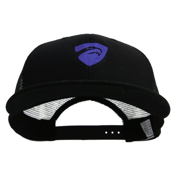 Modern Eagle Security Embroidered Big Size Premium Flat Bill Trucker Cap - Black XL-3XL
