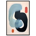 thumbnail image 1 of Modern Earbuds Contemporary Abstract Shapes Trendy Canvas Wall Art by Art Remedy, Black Floater Frame, 24"x36", 1 of 7