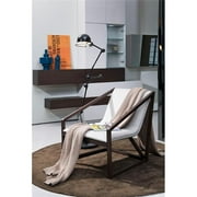 Modern Eco-Leather Lounge Chair - Grey