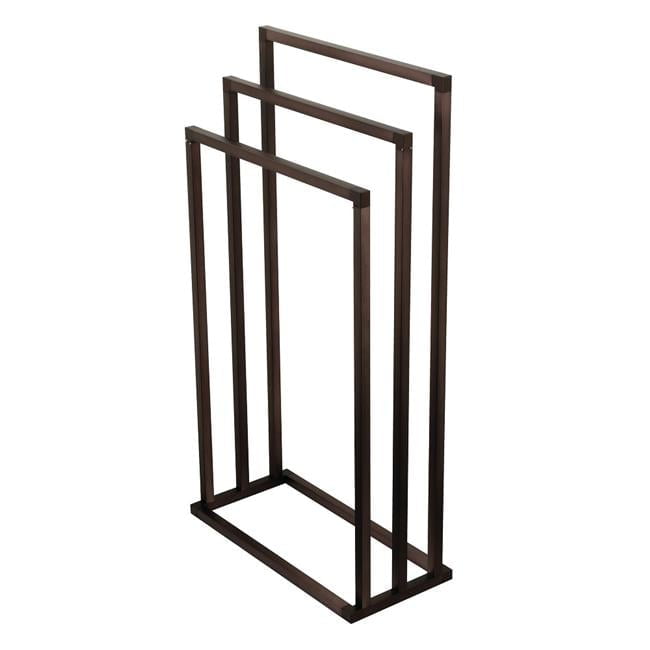 Oil Rubbed Bronze Modern 3-Tier Freestanding Towel Rack