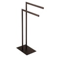 thumbnail image 1 of Modern Edenscape Pedestal Dual Towel Rack - Oil Rubbed Bronze, 1 of 1