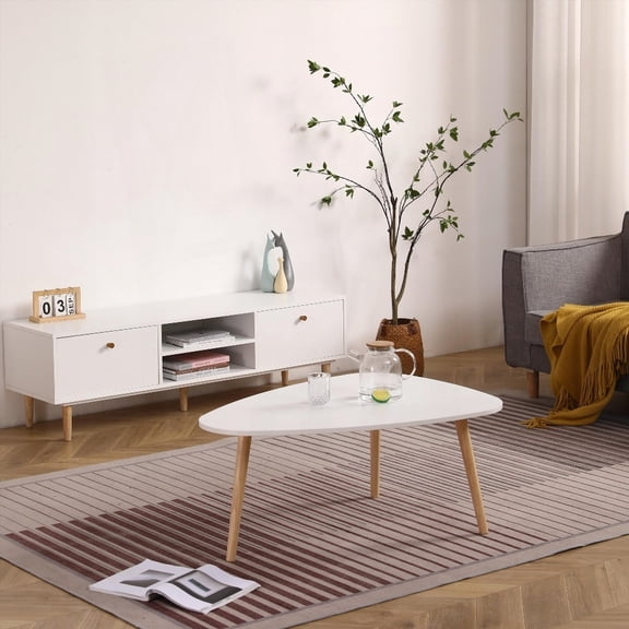 Egg Shape Coffee Table-950: Easy Installation for Any Home