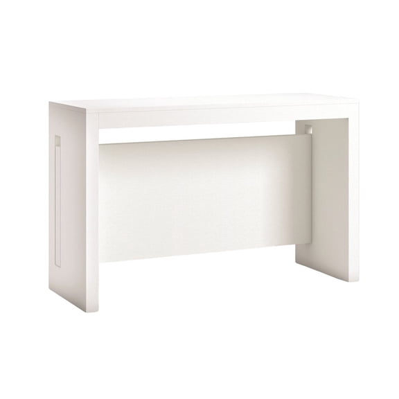 Modern Elasto Engineered Wood Italian Extendable Console Table in White