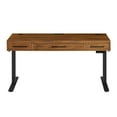 thumbnail image 1 of Modern Electric Sit/Stand Desk Height Adjustable Wood Table Rich Medium Brown, 1 of 9