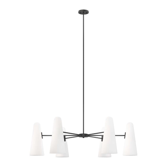 Modern Elegance: Adjustable 6-Light Chandelier for Any Space