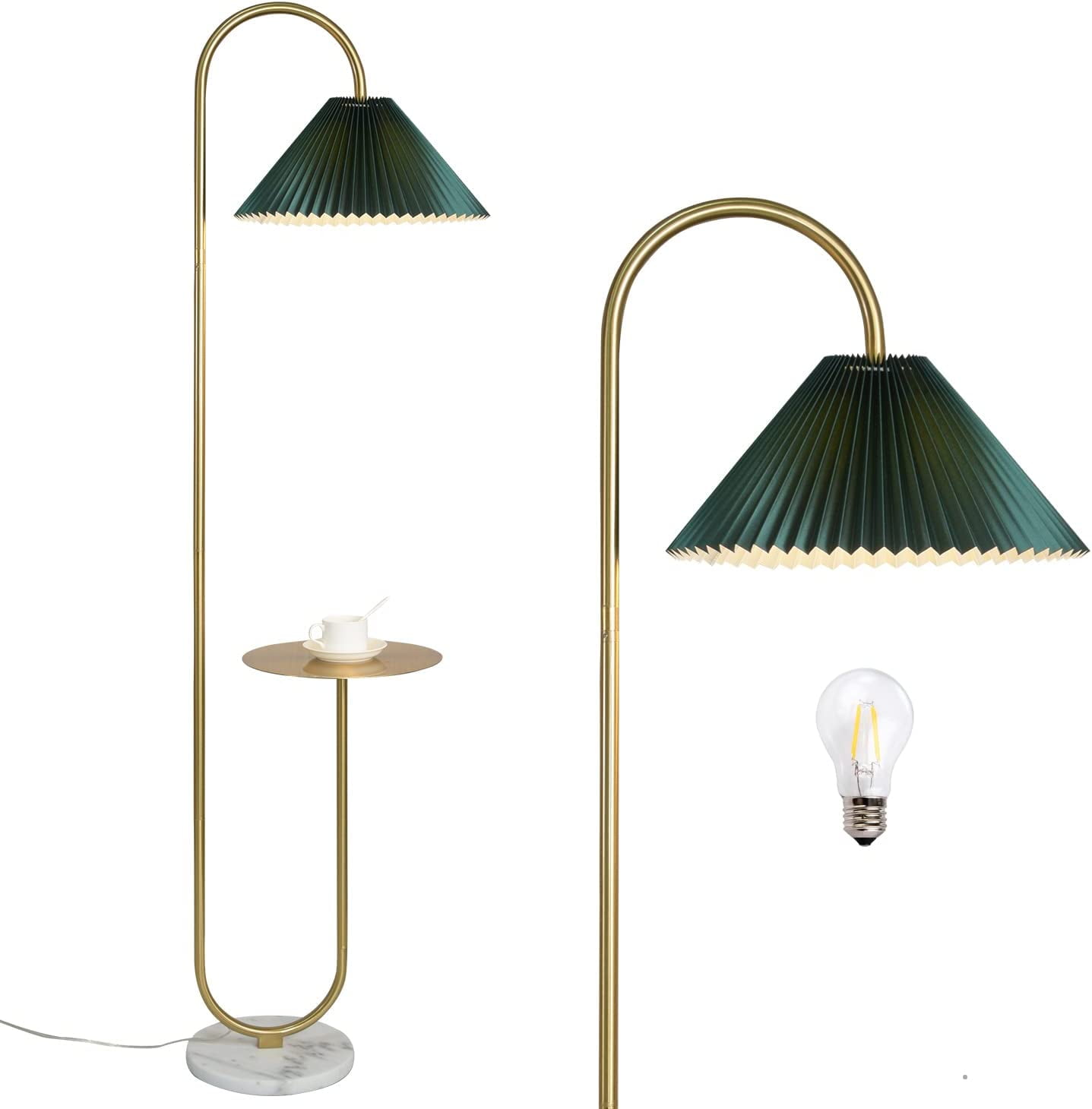 Modern Elegant with Tray Floor Lamp for Office Cafe Den Living Room ...