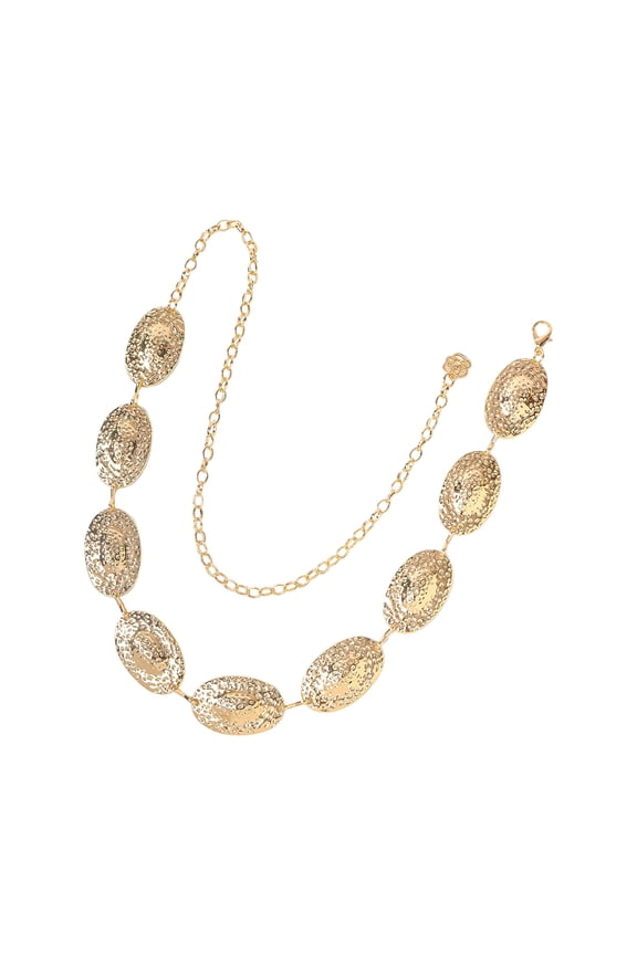 Modern Ellipse Clasp Shell Design Waist Chain Waist Jewelry Chain Belt Eye Catching Accessory For Women Casual Formal