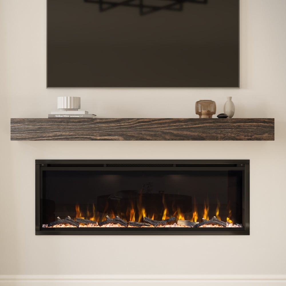 Modern Ember Aerus 50 Inch Wall Mount Smart Linear Electric Fireplace MESL50