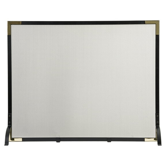 Modern Ember Cecilia Fireplace Screen, Durable Mesh Panel & Steel Frame