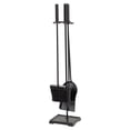 thumbnail image 1 of Modern Ember Harper 27.75" H 4-Piece Fireplace Tool Set - Black, 1 of 8