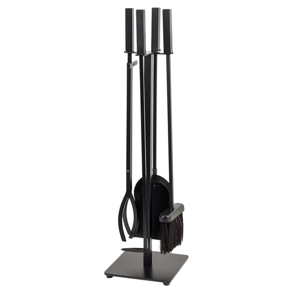 Modern Ember Harriet 28.5" H 5-Piece Fireplace Tool Set - Black