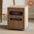 thumbnail image 1 of Modern Ember Portable Rolling Infrared Space Heater in Light Oak, 1 of 9