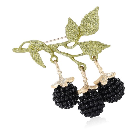 Modern Enameled Fruit Brooch Jewelry Accessory Stylish Metal Craftsmanship Lapel Pin For Various Occasions