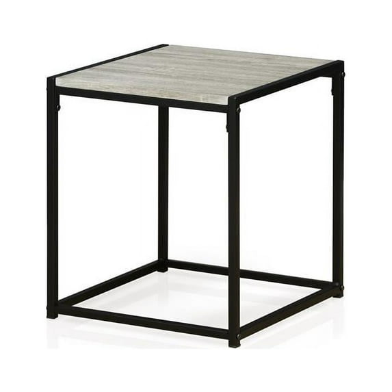 Modern End Table, Dark Oak