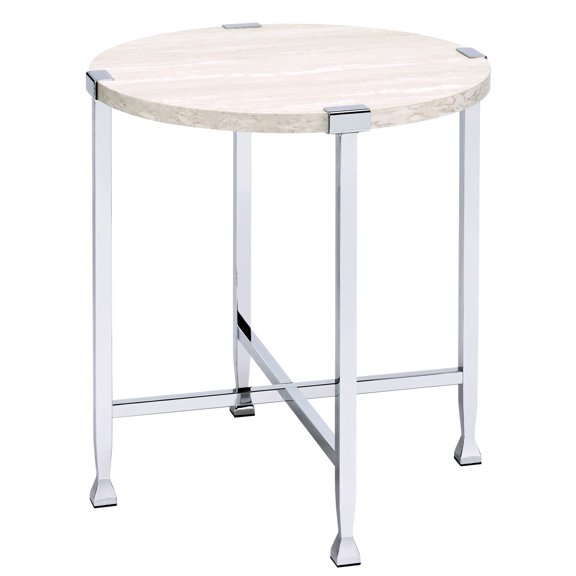 Modern End Table | Used in Primary Spaces for Items | Wood and Metal Build | Prevents Shaking
