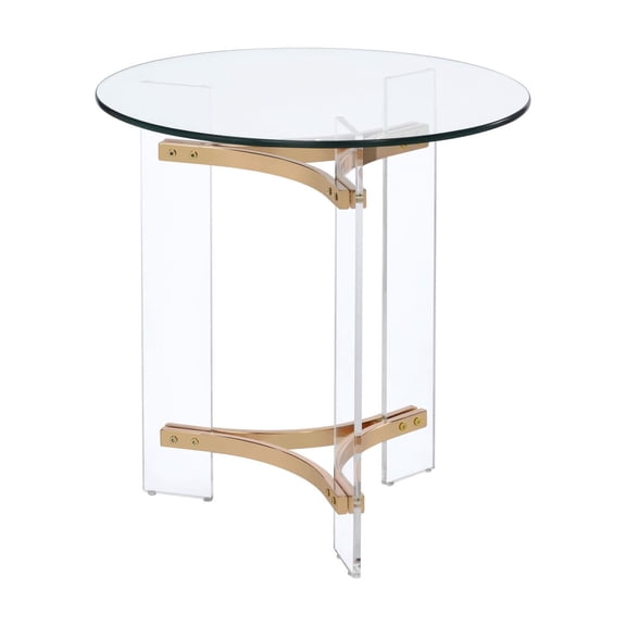 Modern End Table with Glass Top / In Reading Corners / Protect Floor Surface