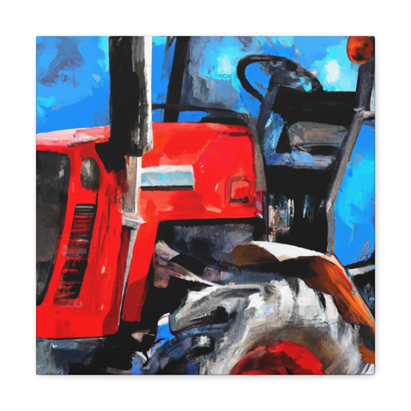 "Modern Engine on Farm" - Canvas