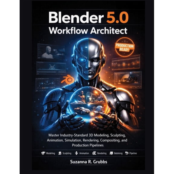 The Modern Engineer's Library Blender 5.0 Workflow Architect: Master Industry-Standard 3D Modeling, Sculpting, Animation, Simulation, Rendering, Compo, (Paperback)
