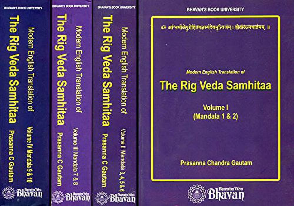 Modern English Translation of The Rig Veda Samhitaa (Set of 4 Volumes ...