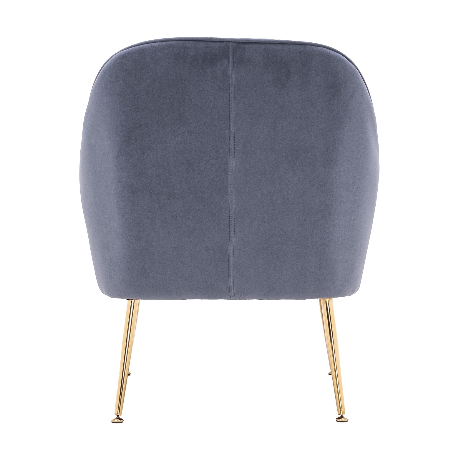 Modern Ergonomics Soft Velvet Fabric Material Accent Chair With Gold ...