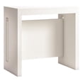 thumbnail image 1 of Modern Erika Engineered Wood Italian Extendable Console Table in White, 1 of 6