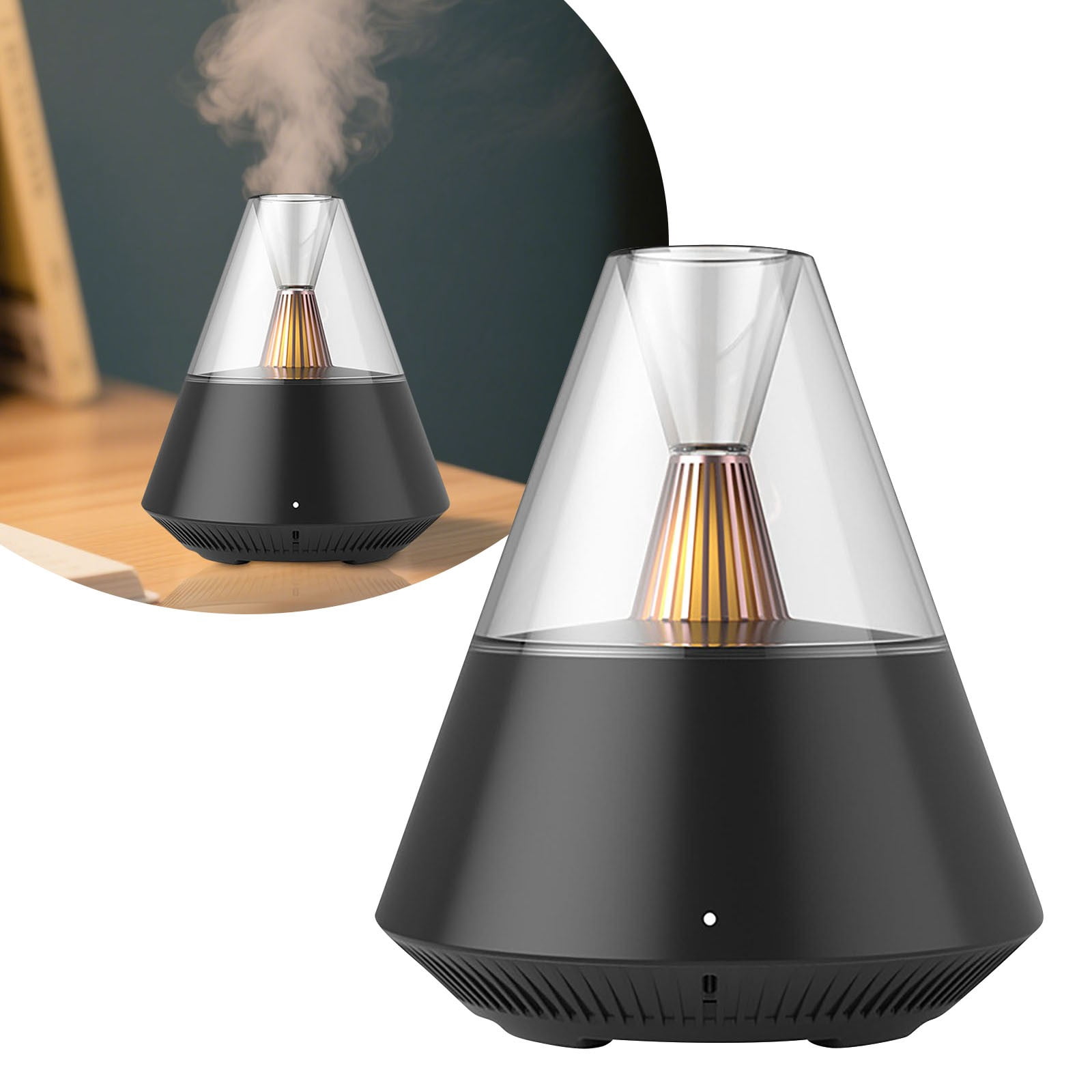 Modern Essential Oil Diffuser - 150ml Cool Mist Humidifier with Remote ...