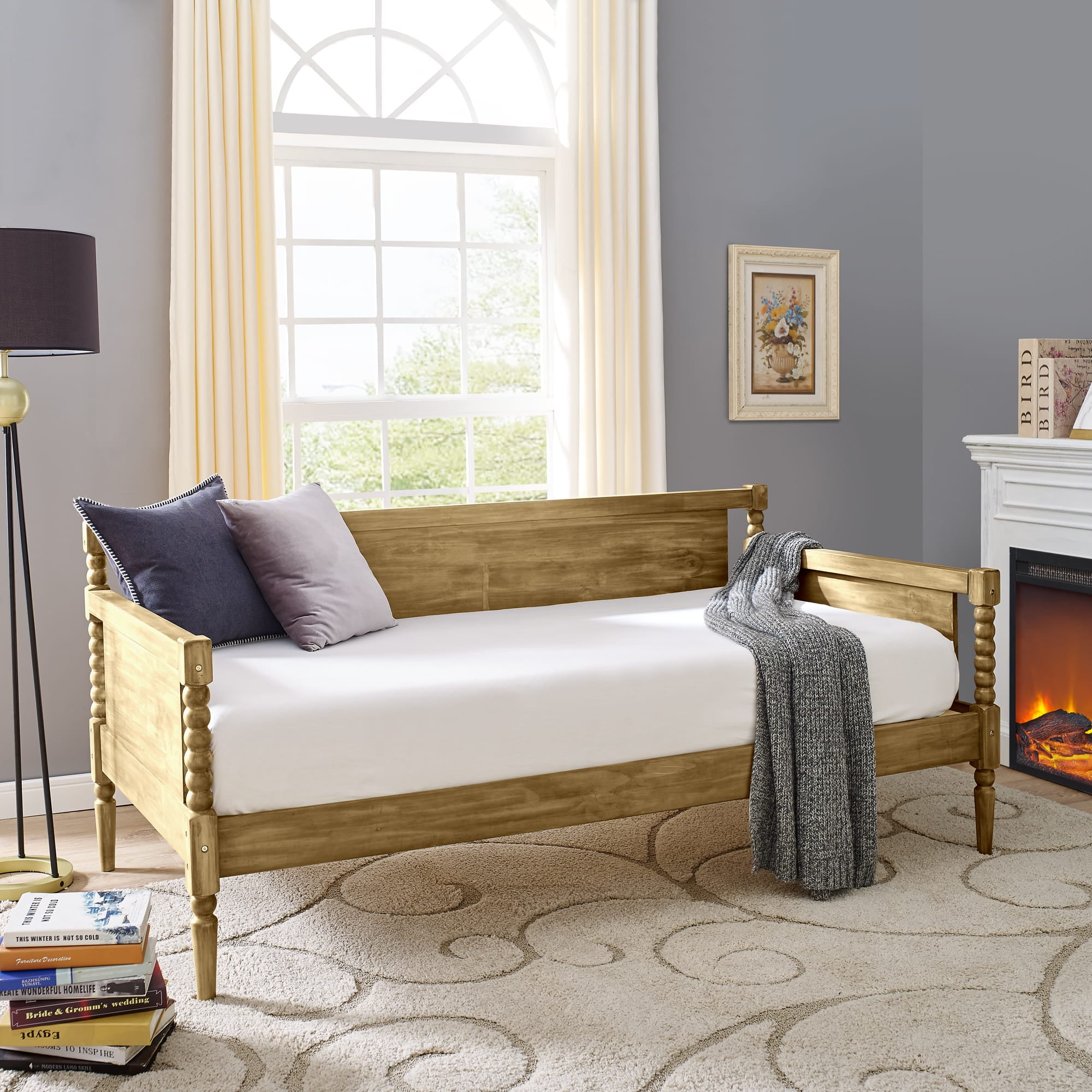 Modern Essentials Jarvis Farmhouse Daybed Weathered Grey