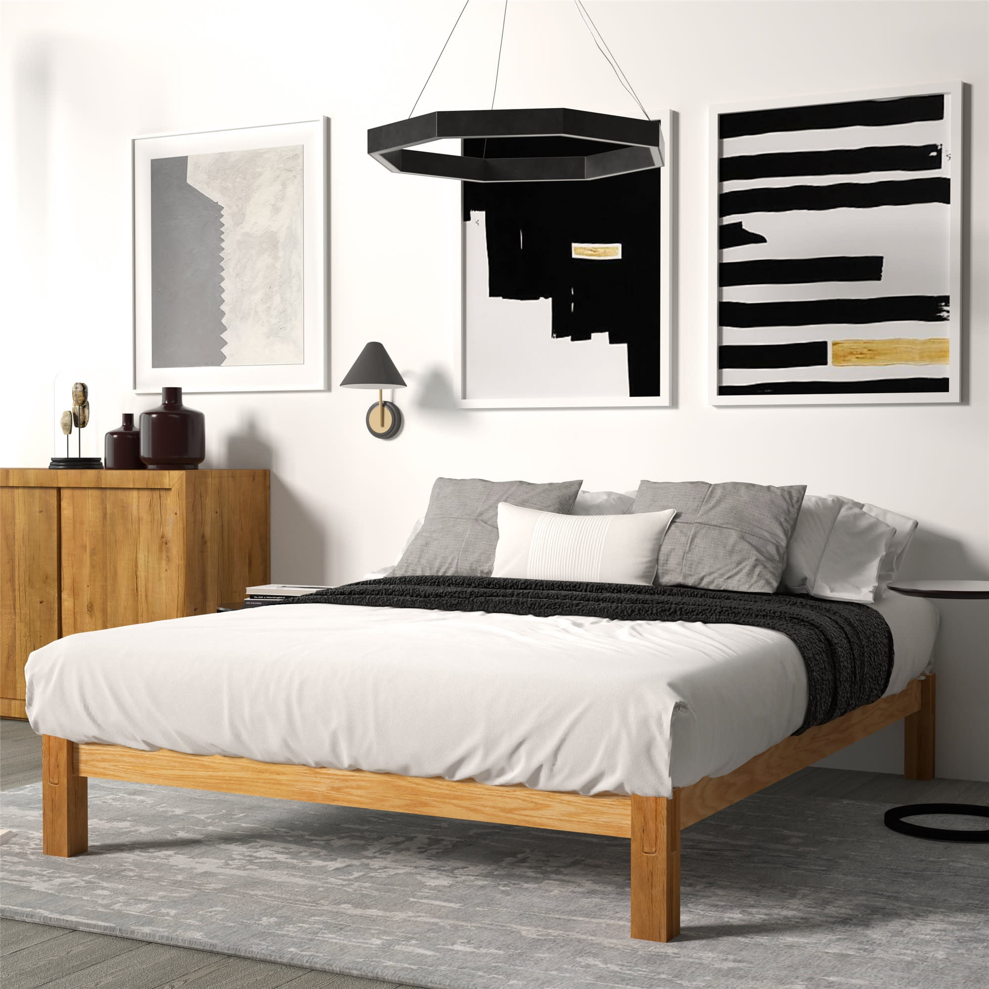 Modern Essentials Thurston Platform Bed Frame, Queen