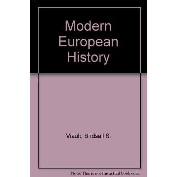 Pre-Owned Modern European History (Paperback) 0070674337 9780070674332