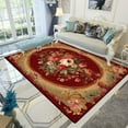 thumbnail image 1 of Modern European Luxury Living Room Carpet Flower Vintage Sofa Coffee Table ration Rug Non Slip Washa, 1 of 5