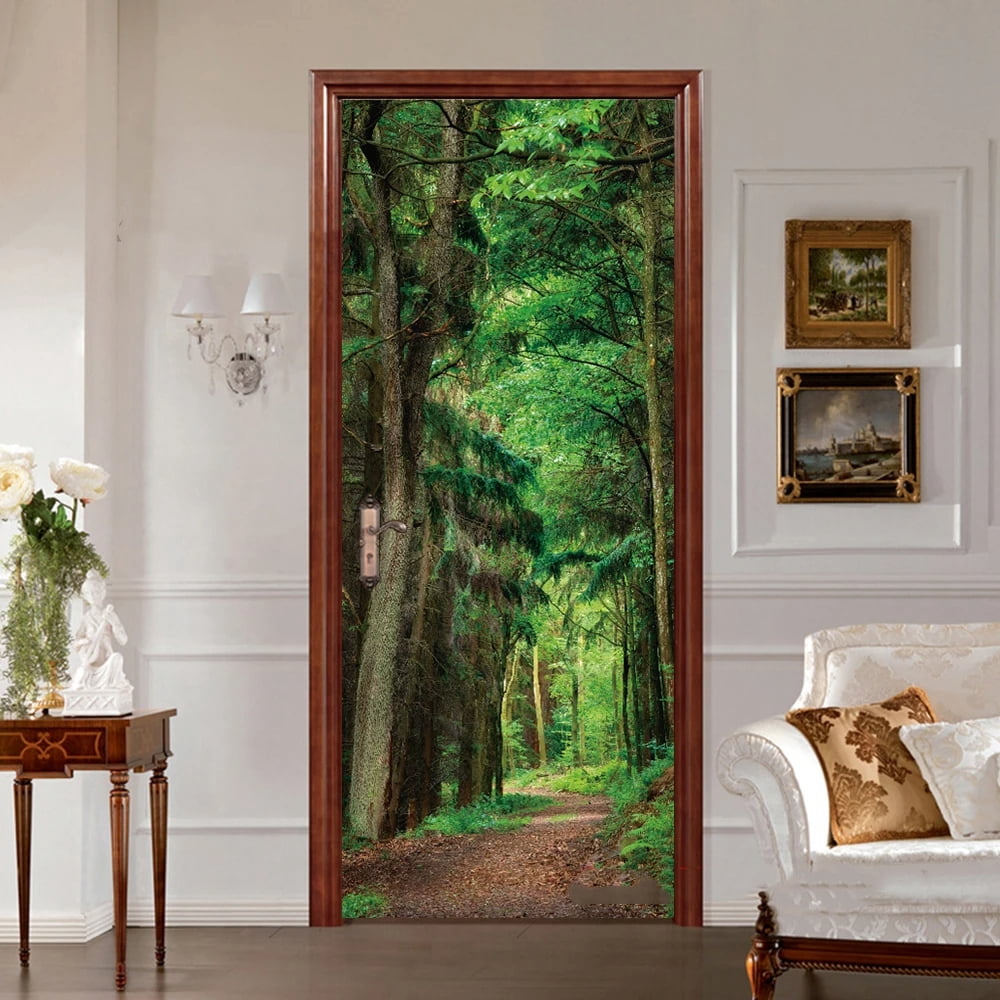 Modern European Wallpaper for Door Main Entrance Door Wallpaper ...