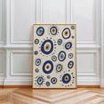 thumbnail image 1 of Modern Evil Eye Print, Mediterranean Wall Art Home Decor #2402, 12x18 UNFRAMED, 1 of 3