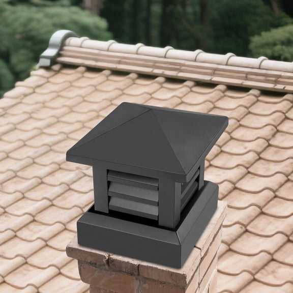 Modern Excellent Functionality Black Aluminum Alloy Chimney Cap for Many Types of Building Chimneys
