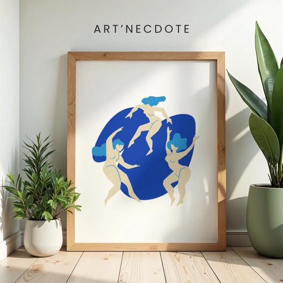 Modern Expressionist Abstract Movement Group Wall Decor V1, Stretched Canvas