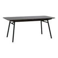 thumbnail image 1 of Modern Extendable Metal-Leg Dining Table - Espresso Oak, 1 of 10