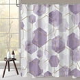 thumbnail image 1 of Modern Extra Long Shower Curtain for Bathroom, Lavender Geometric Art Decor Waterproof Bath Curtain, Fabric Shower Curtain Sets for Home Decor, 72" W x 84" L Inch, 1 of 6