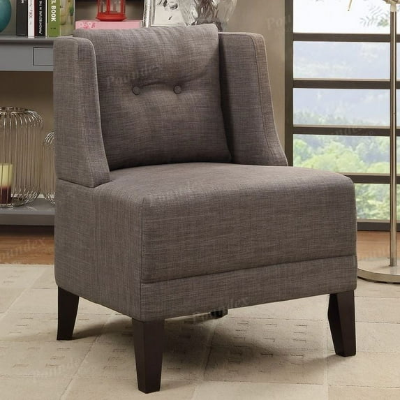 Modern Fabric Collection of Accent Chairs with Wood Legs