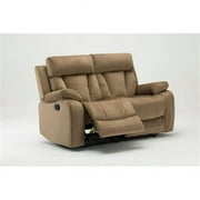 Modern Fabric Loveseat, Beige - 40 in.