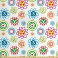 thumbnail image 1 of Ambesonne Modern Fabric by the Yard Upholstery, Colorful Flower Style Circle, 5 Yards, Multicolor, 1 of 4
