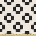 thumbnail image 1 of Ambesonne Modern Fabric by the Yard Upholstery, Continuous Jagged Shapes, 3 Yards, Champagne and Charcoal Grey, 1 of 5